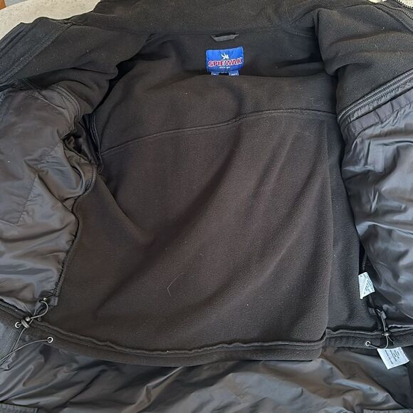 Spiewak & Sons parka jacket XL black style #S327 shell with liner zip away hood - Picture 8 of 11